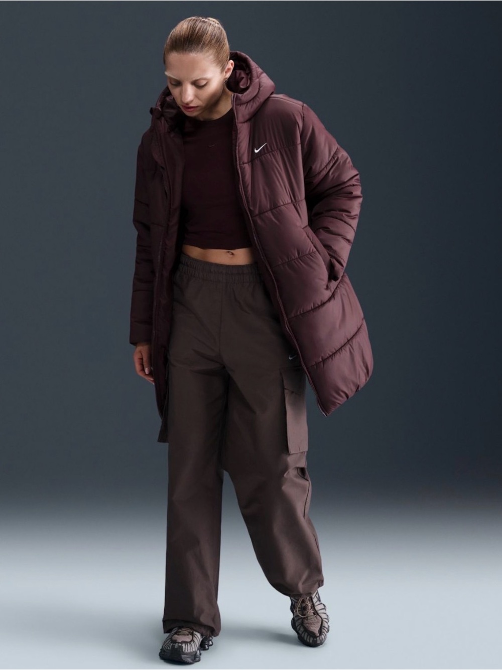 Nike Women's  Classic Therma-FIT Loose Hooded Parka- Brand New With Tags - Picture 4 of 10